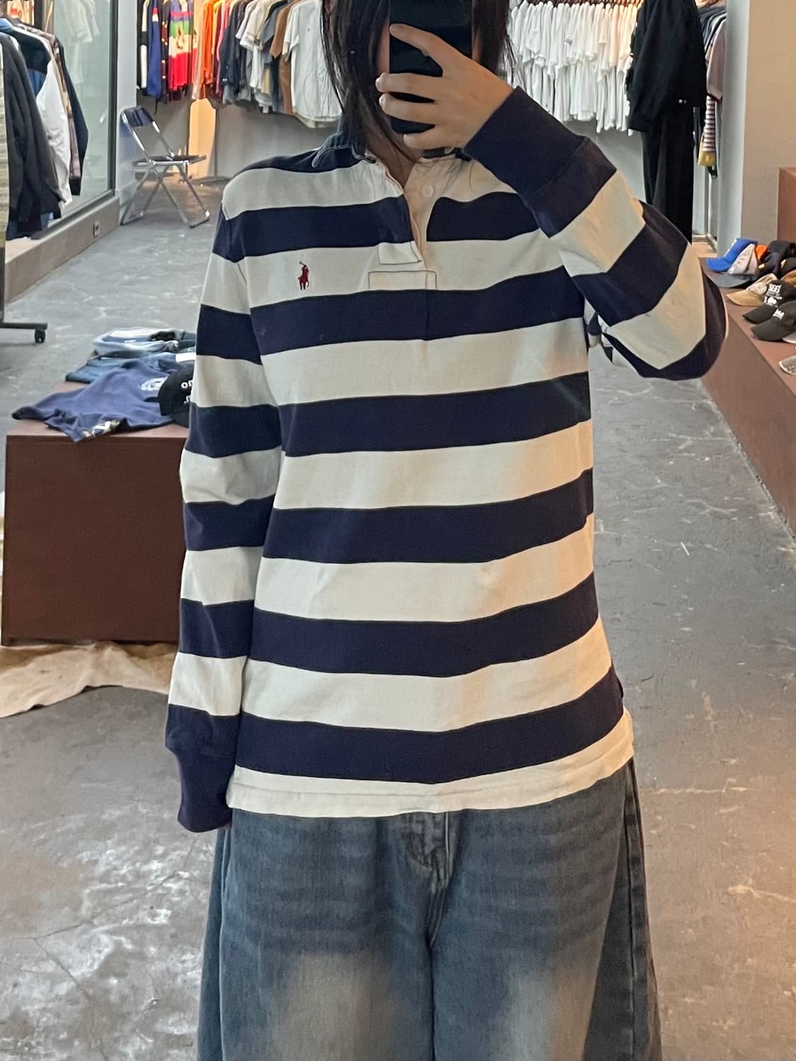 폴로 랄프로렌 스트라이프 럭비 셔츠 H2720 상품이미지1