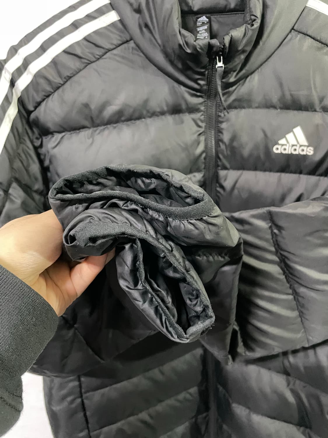 아디다스 경량패딩 다운패딩 푸퍼 자켓 2XL 110 사이즈 상품이미지7