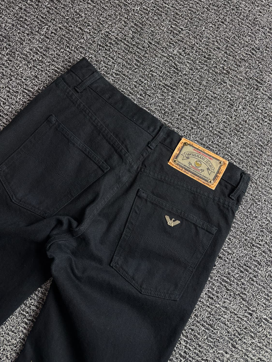 아르마니 아카이브 와이드 핏 블랙 데님 팬츠 3154 상품이미지5