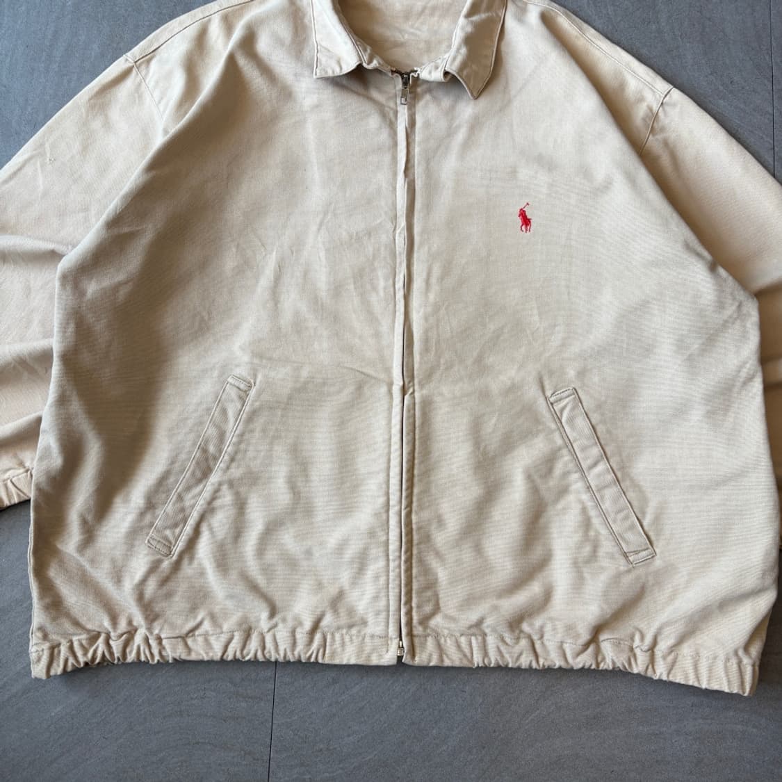 91년 신한 생산 폴로 베이지 스윙톱 자켓 상품이미지4