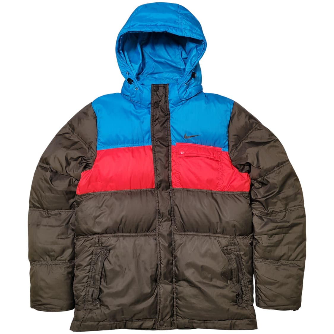 나이키 멀티컬러 배색 후드 패딩 상품이미지1