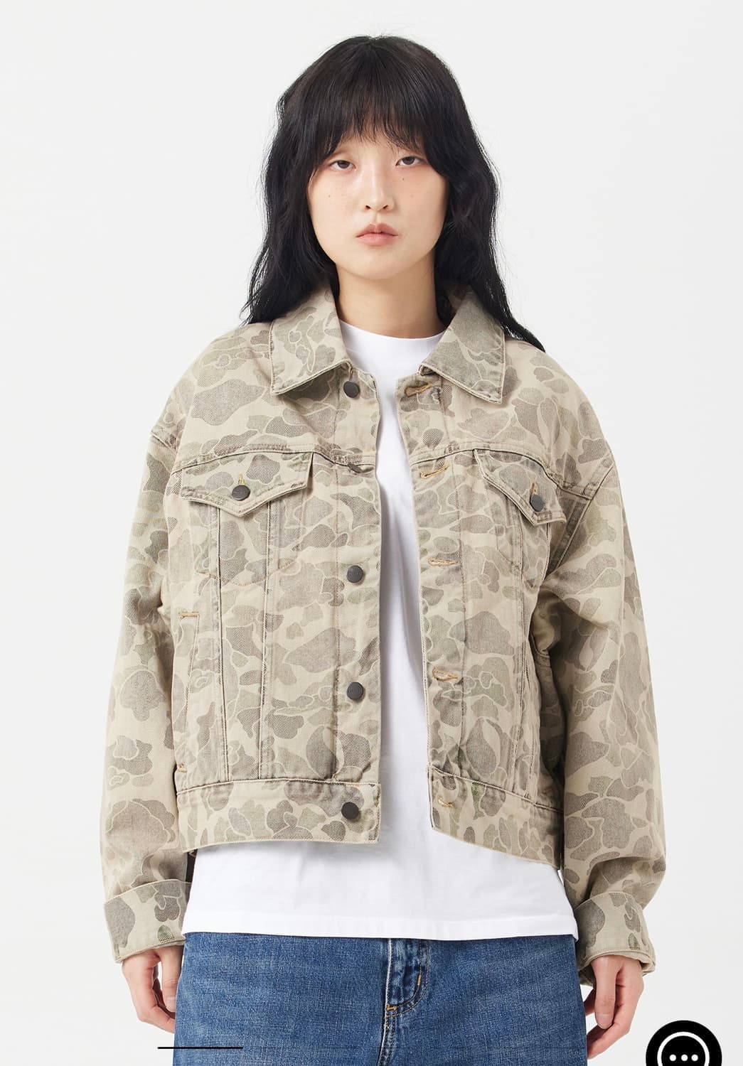 칼하트 여성 덕 오렐 자켓 카모 덕, 블랙 블리치드 상품이미지1