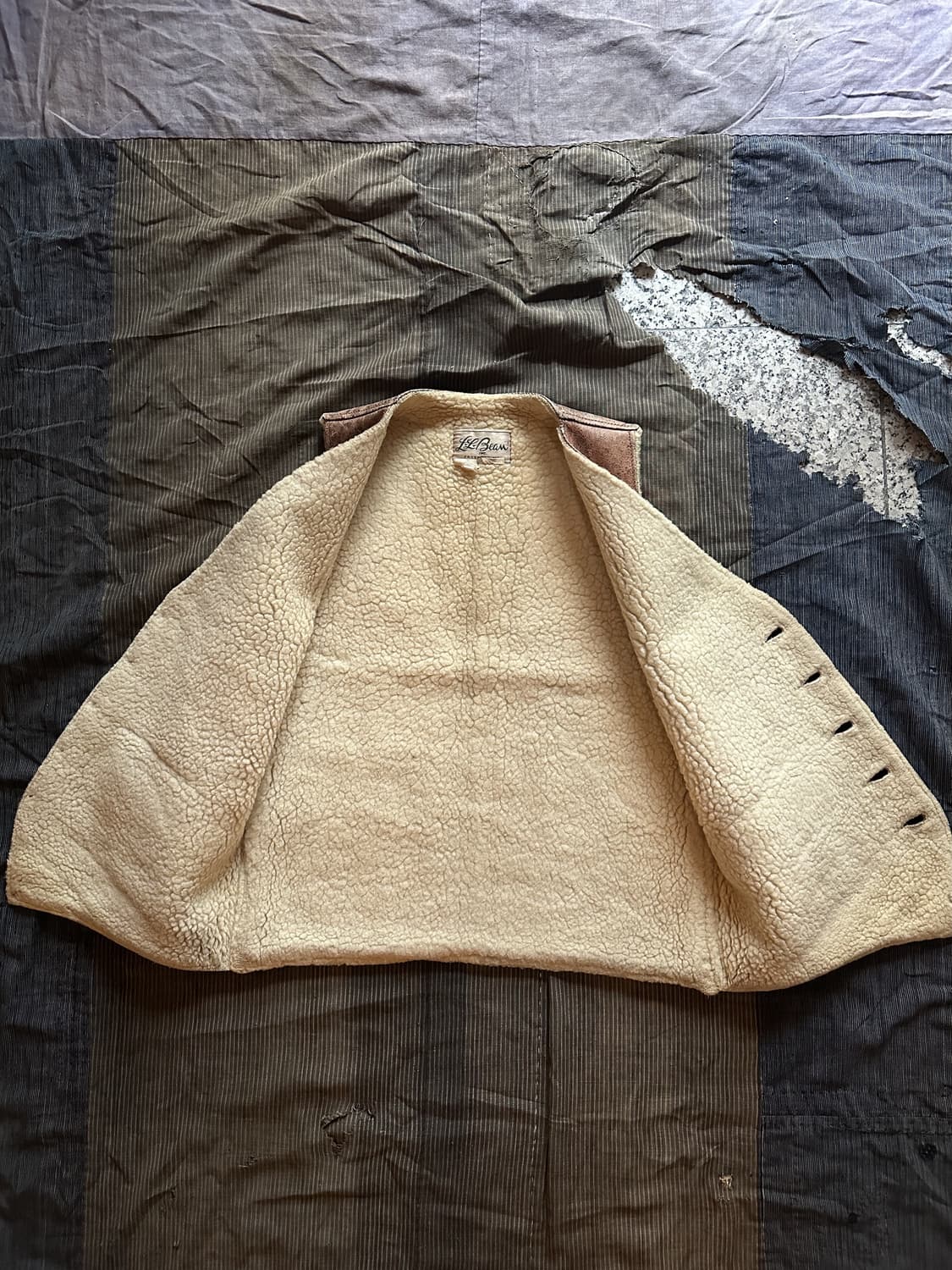60s LL Bean Leather Vest 상품이미지7