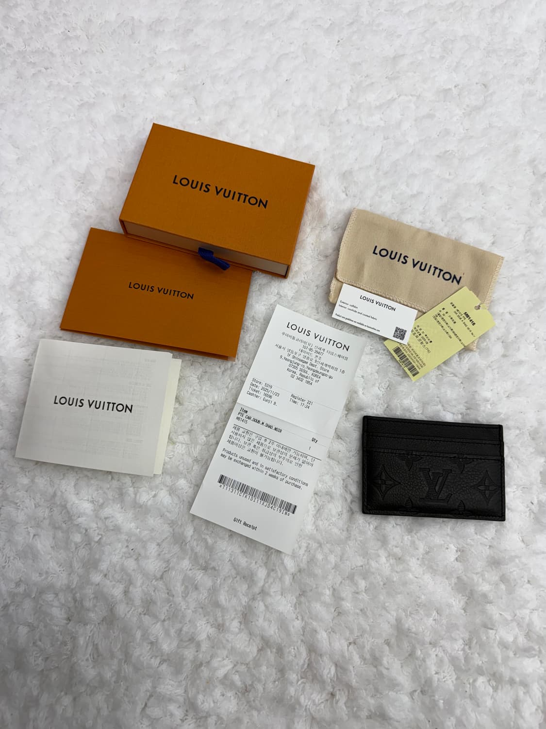 새상품) 루이비통 쉐도우 카드지갑 풀구성 상품이미지7
