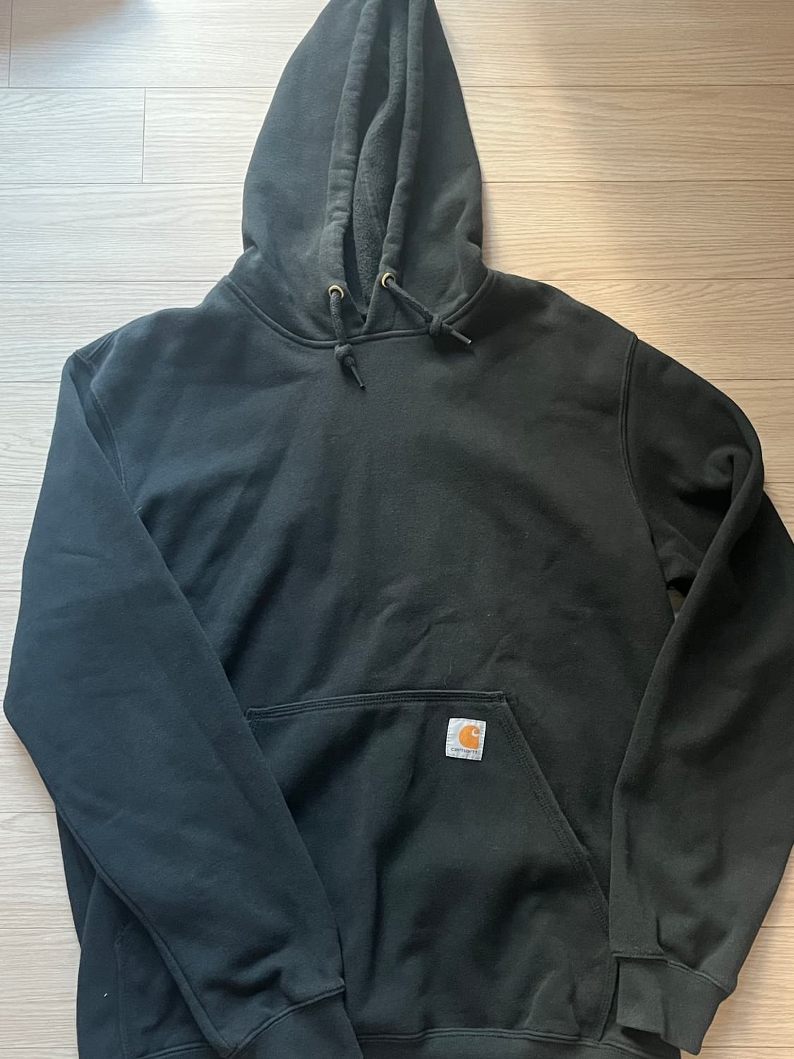 칼하트 미드웨이트 스웨트셔츠 후드티 블랙 상품이미지1