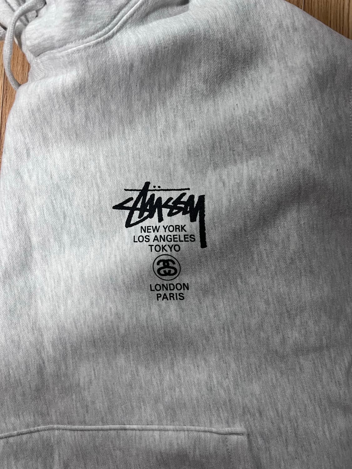 스투시 월드투어 후드 애쉬 헤더 2023 상품이미지3