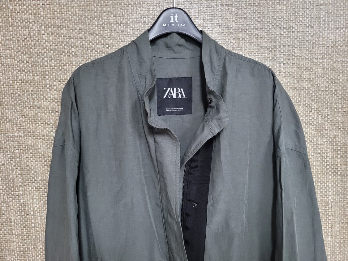 L사이즈 ZARA 린넨 롱 자켓 상품이미지2