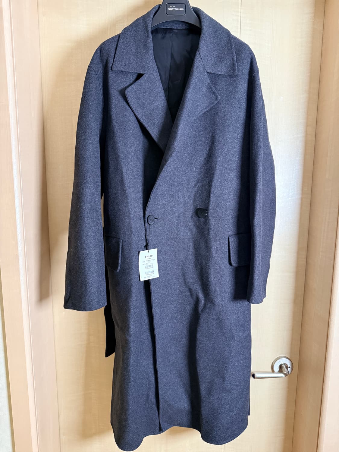 솔리드옴므 21fw 핸드메이드 로브코트 차콜 48 상품이미지1