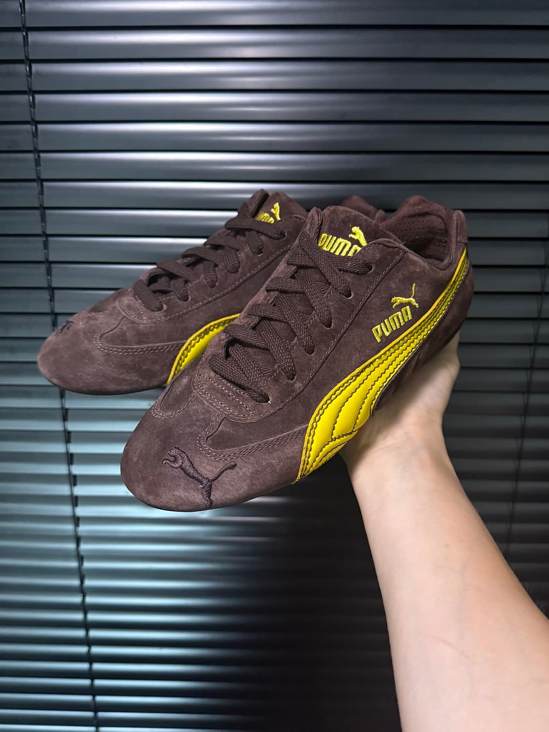 PUMA 푸마 퓨마 스피드캣 브라운 갈색 옐로우 노랑 스웨이드 240 상품이미지3