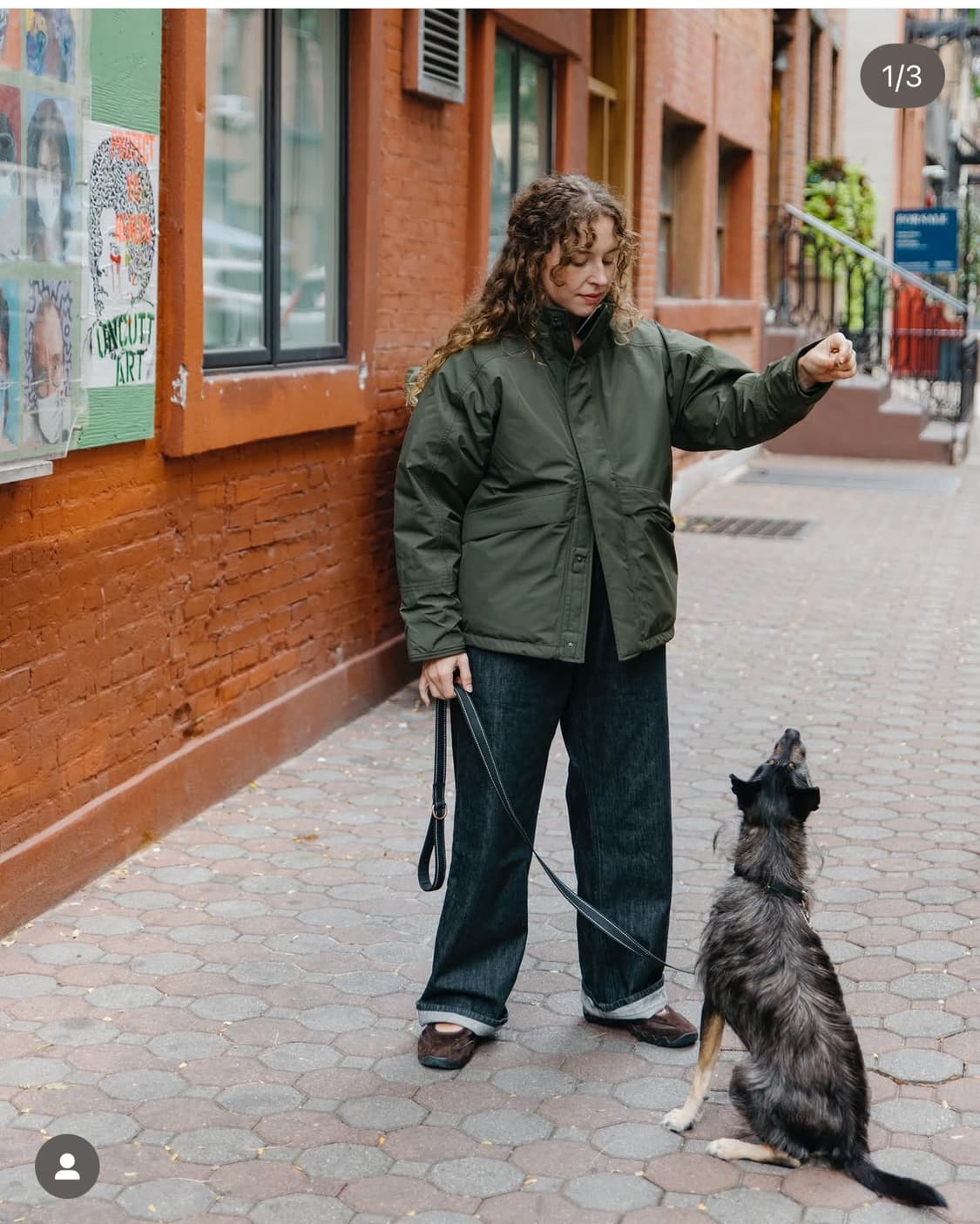 나나미카 숏다운 자켓 L 카키 상품이미지7