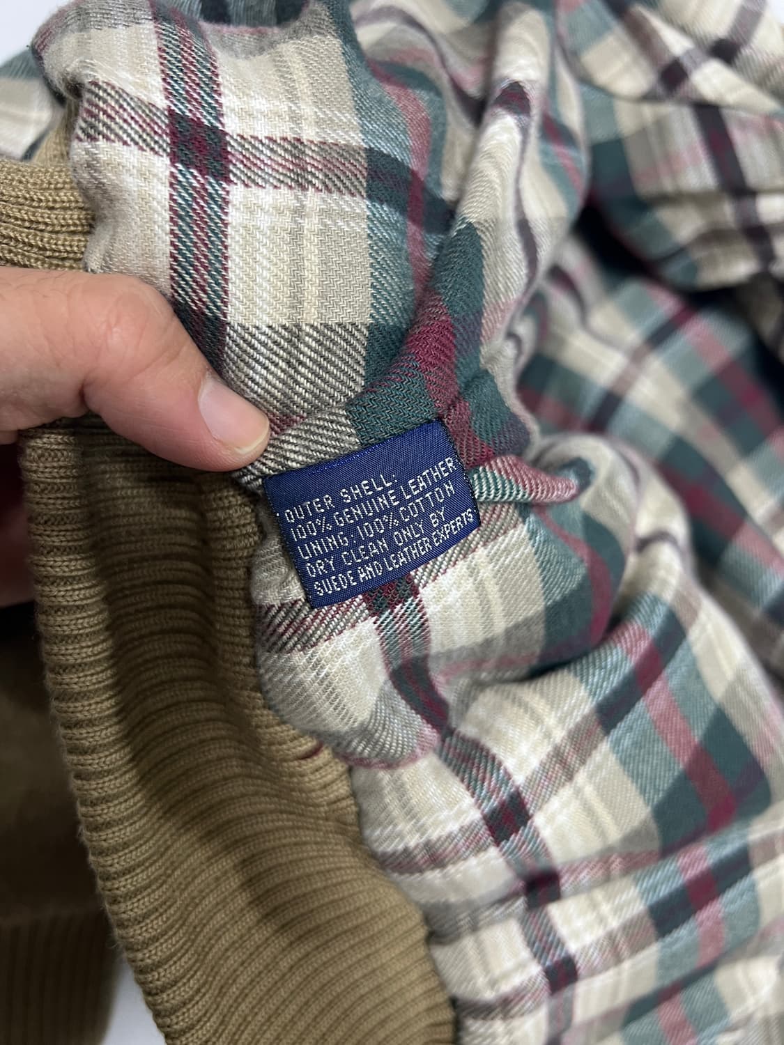 90s 폴로 랄프로렌 스웨이드 해링턴 바라쿠타 자켓 L 상품이미지6