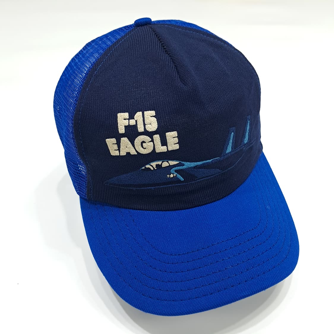 빈티지 USA Made F-15 Eagle 투톤 메쉬 트러커캡 P1854 상품이미지2