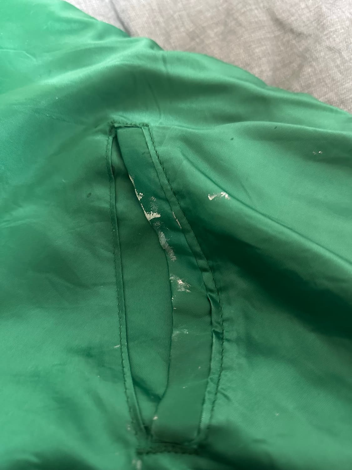 USA DeLONG 바시티 자켓 XL / 메이드인 USA / 그린&옐로 상품이미지4