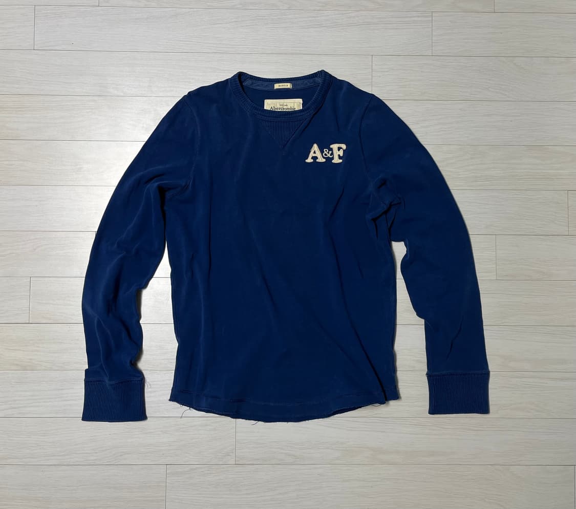 아베크롬비 맨투맨 티 블루M [95-100] 상품이미지1