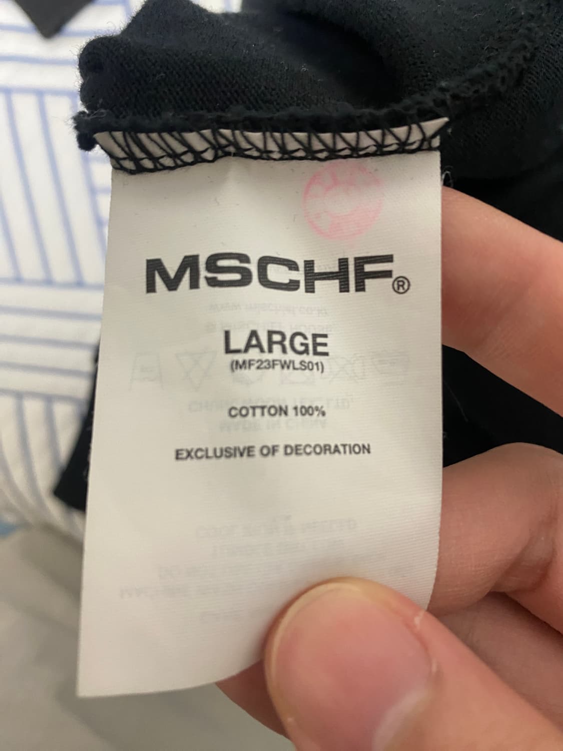 미스치프 롬버스 롱슬리브 블랙 L 상품이미지5
