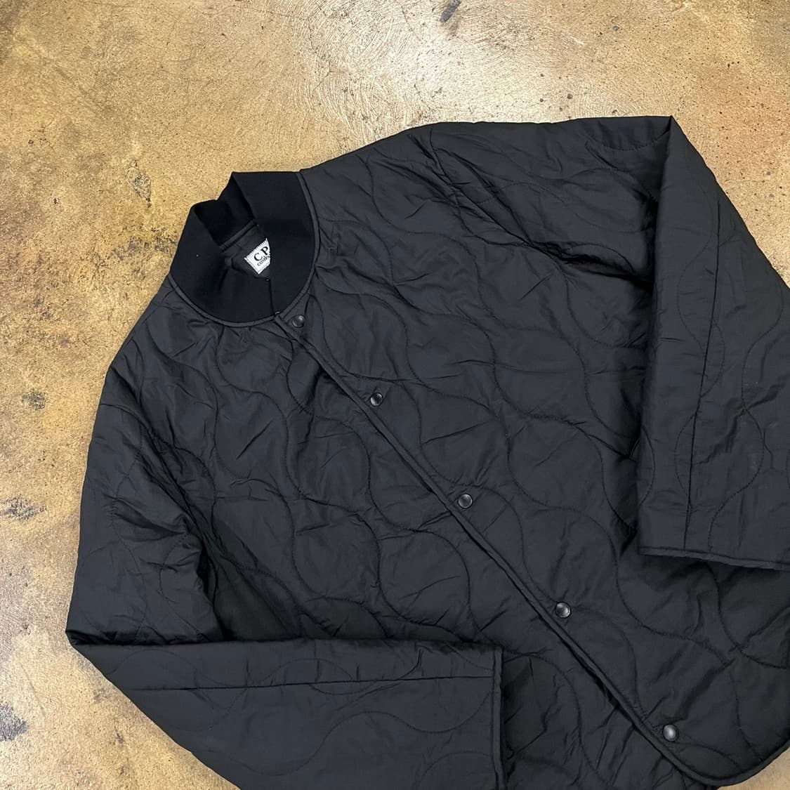 [정품/100] CP컴퍼니 블랙 퀼팅 자켓 b12 상품이미지1