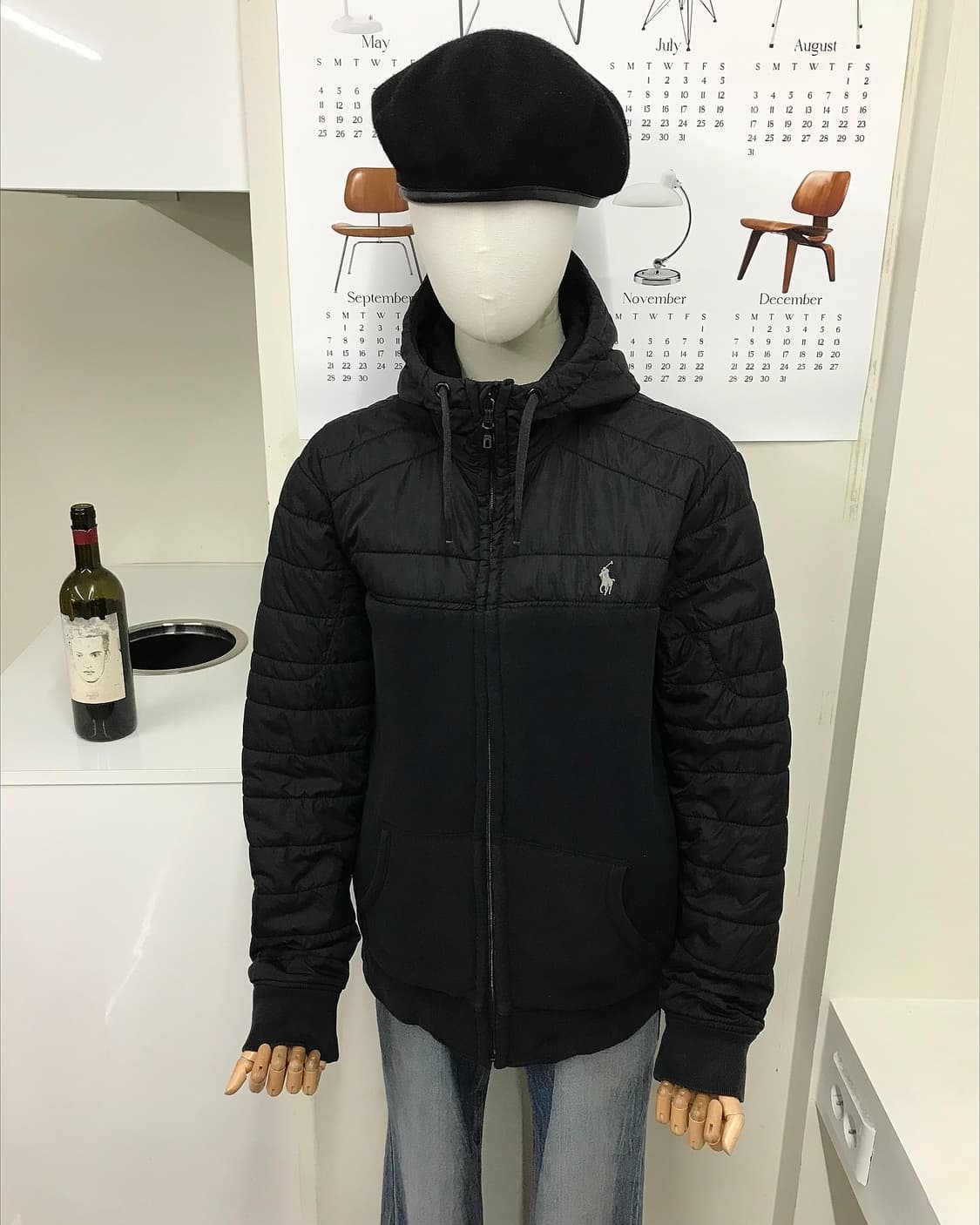 폴로 후드 패딩 자켓 상품이미지8
