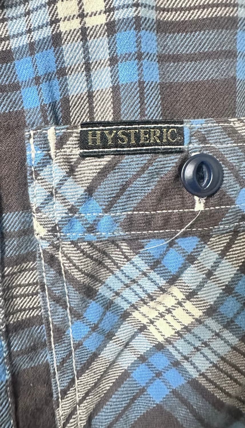 히스테릭 글레머 빈티지 체크셔츠 상품이미지4