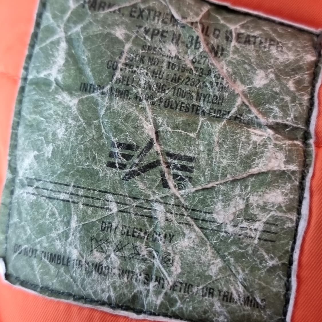 USA 알파인더스트리 N3B 패딩 야상 그린(100-105) 상품이미지6