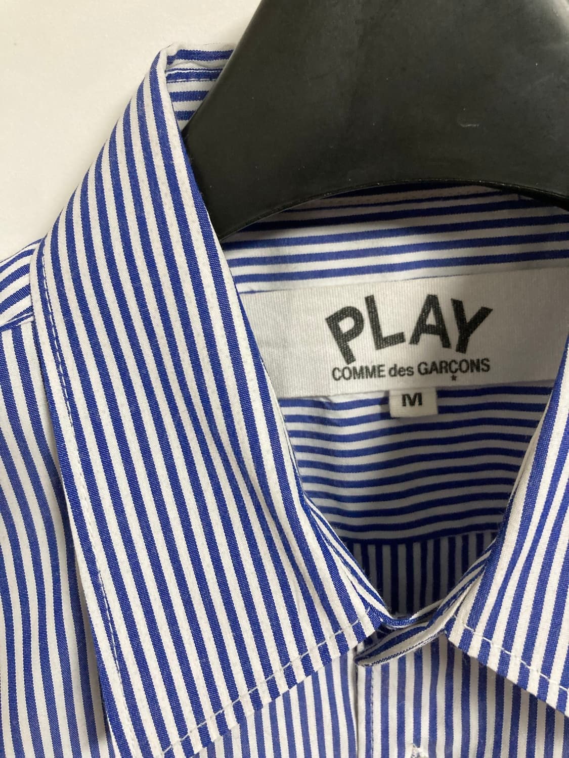 꼼데가르송 블랙와펜 스트라이프 셔츠 (Blue) 상품이미지4
