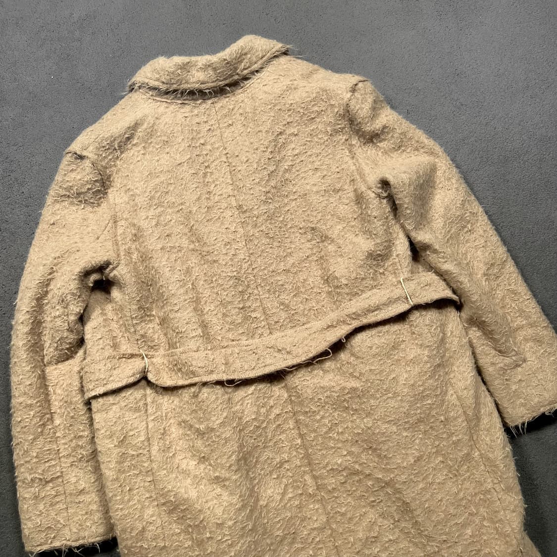 HELMUT LANG 헬무트랭 알파카 울 벨티드 로브코트 상품이미지4