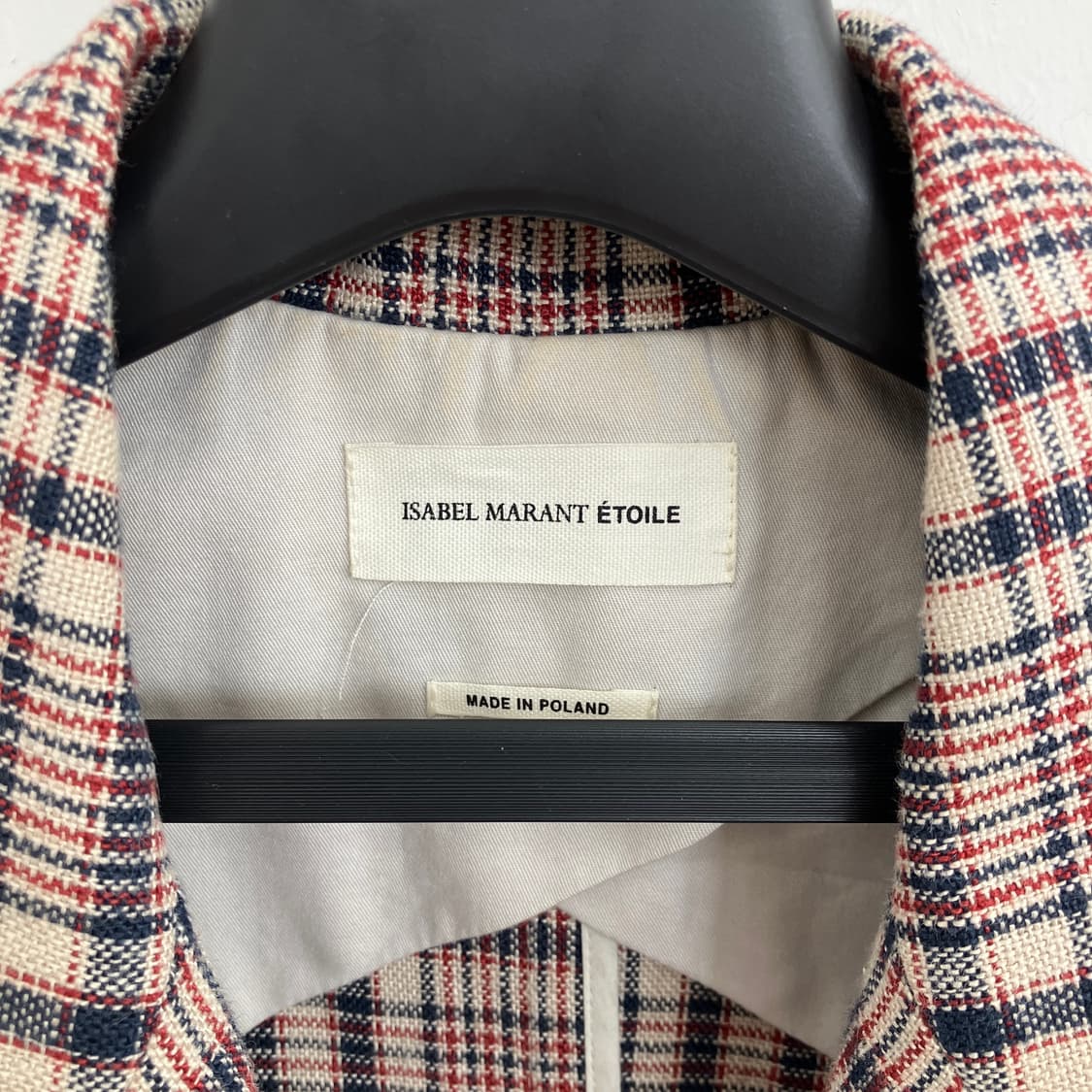 이자벨마랑 에뚜왈 체크 린넨 블레이저 자켓 상품이미지3