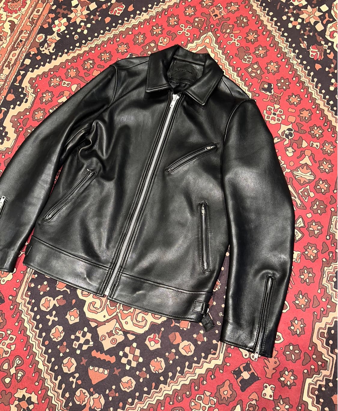 ( L ) 바이커가죽 바이커자켓 라이더자켓 양가죽자켓 봄버자켓 상품이미지5