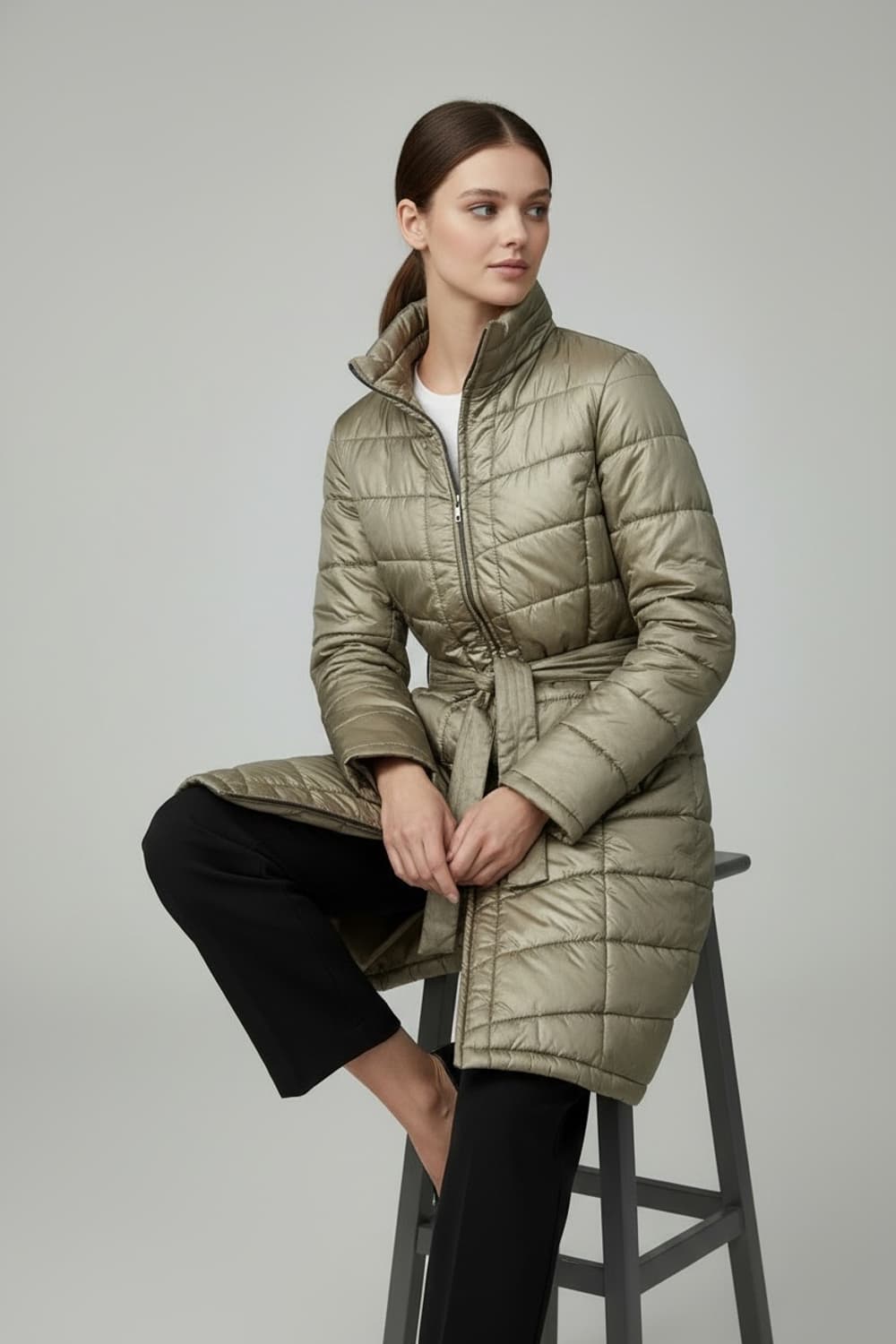 막스마라 벨티드 트렌치 롱패딩(40/55사이즈) 상품이미지1