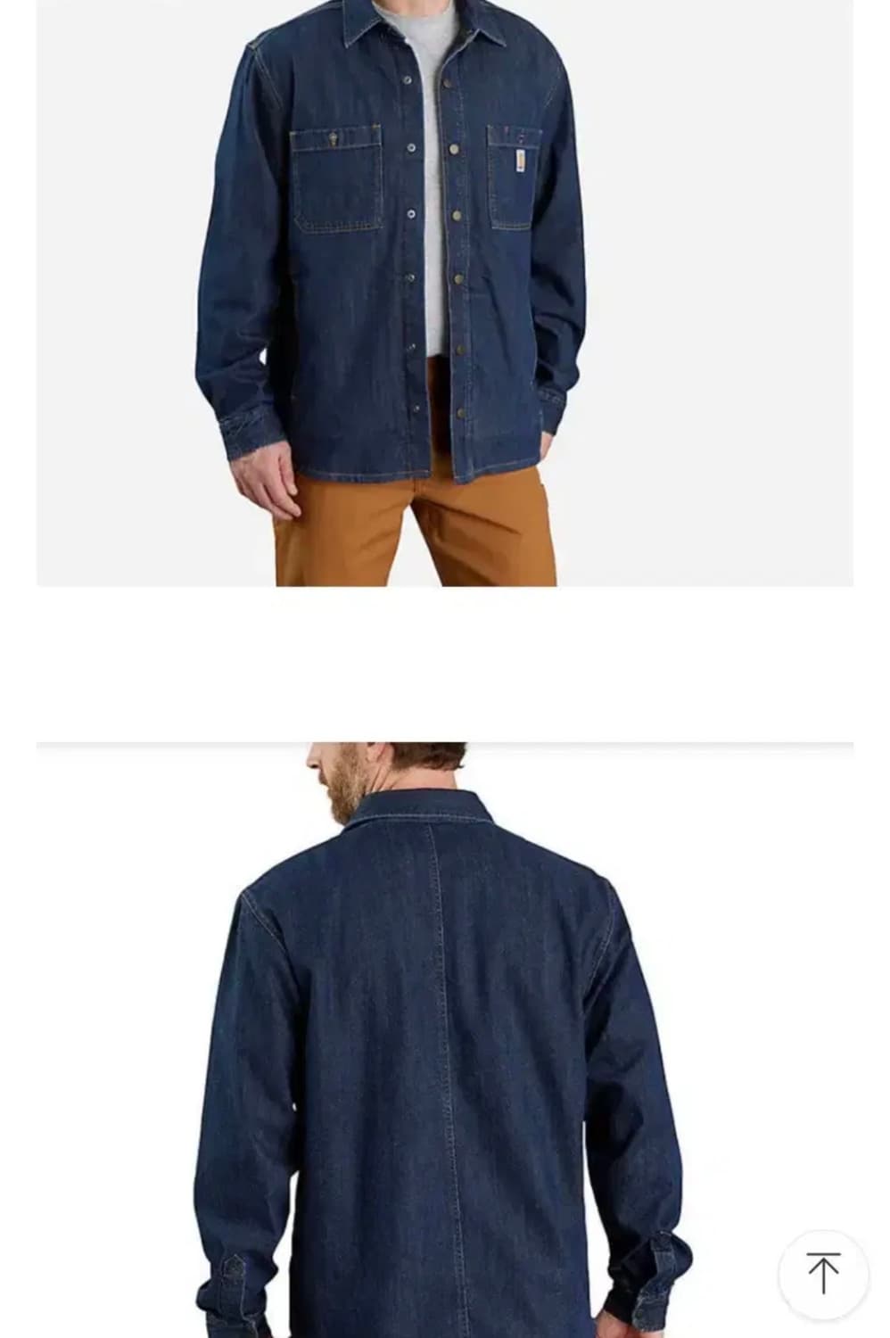 칼하트 청자켓 (기모안감) 상품이미지4