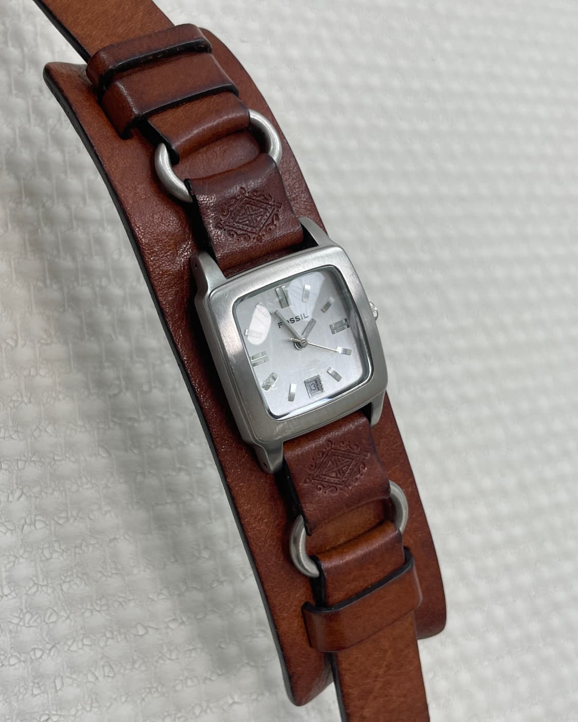 [004] Fossil 빈티지 웨스천 번드 쿼츠 워치 (브라운) 상품이미지5