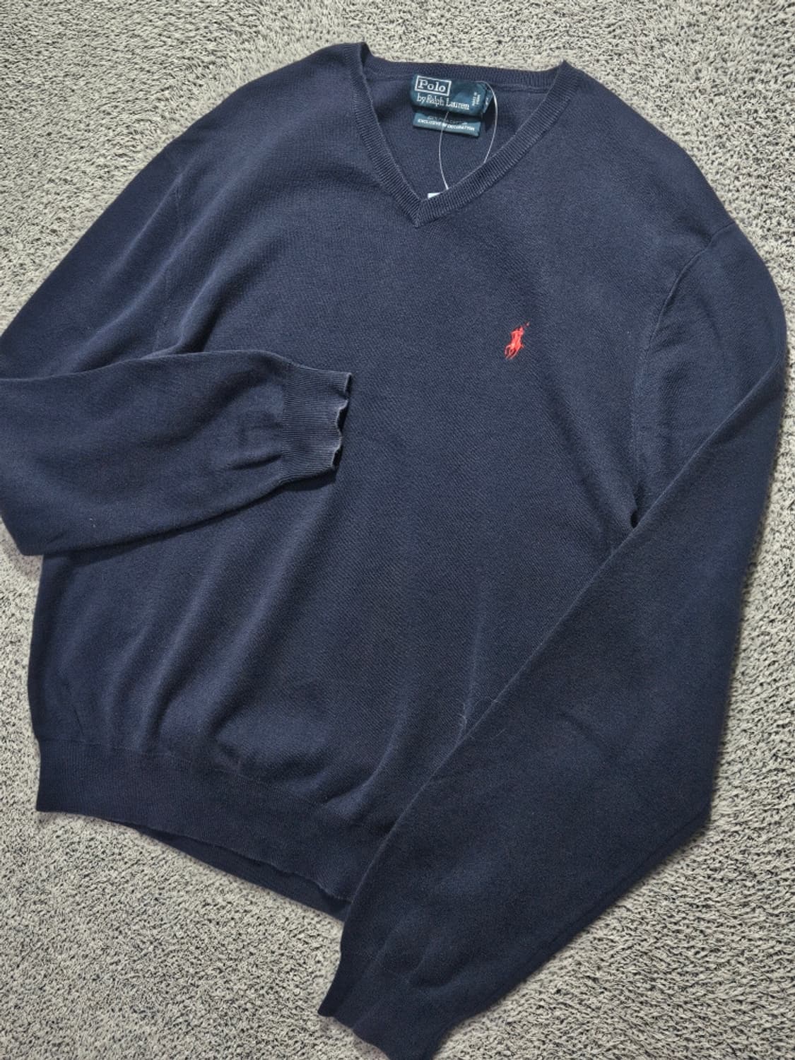 폴로랄프로렌 브이넥 피마코튼 니트 스웨터 ( L ) / 11562 상품이미지6