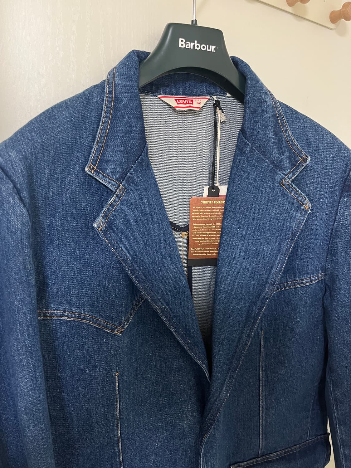 리바이스빈티지클로딩 LVC 2018 오렌지탭 콘밀 데님자켓 L 42 상품이미지2