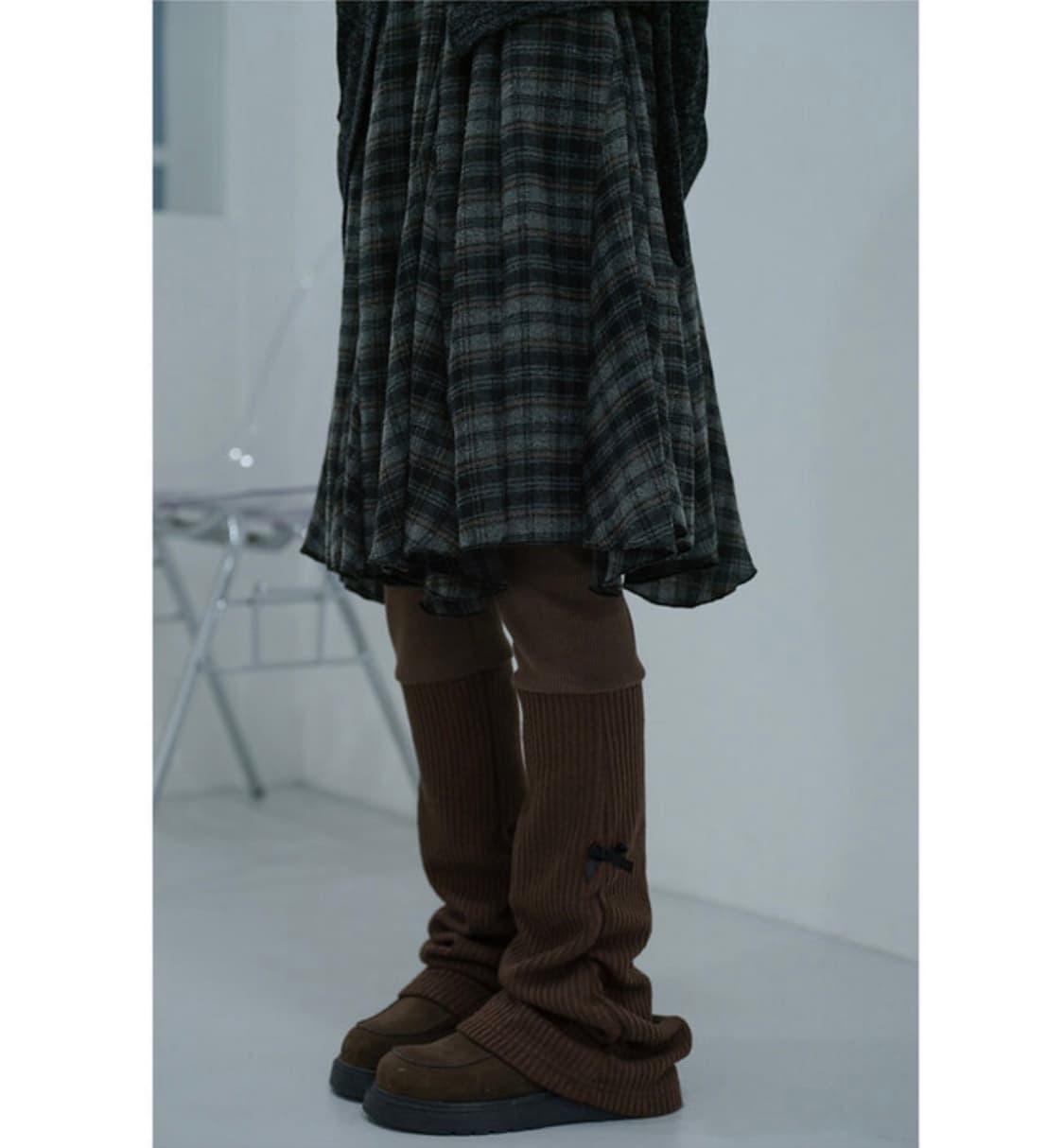 틸데서울 엘리엇 셔링 리본 배색 레깅스 상품이미지2