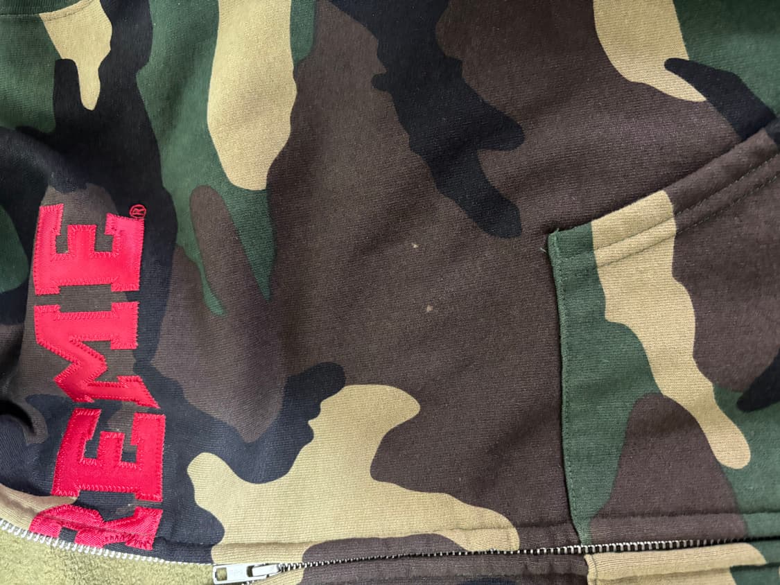 슈프림 아플리케 후드집업 카모 1회착 상품이미지4