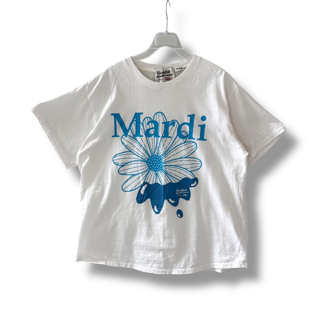 마르디x락피쉬 화이트 반팔 상품이미지3