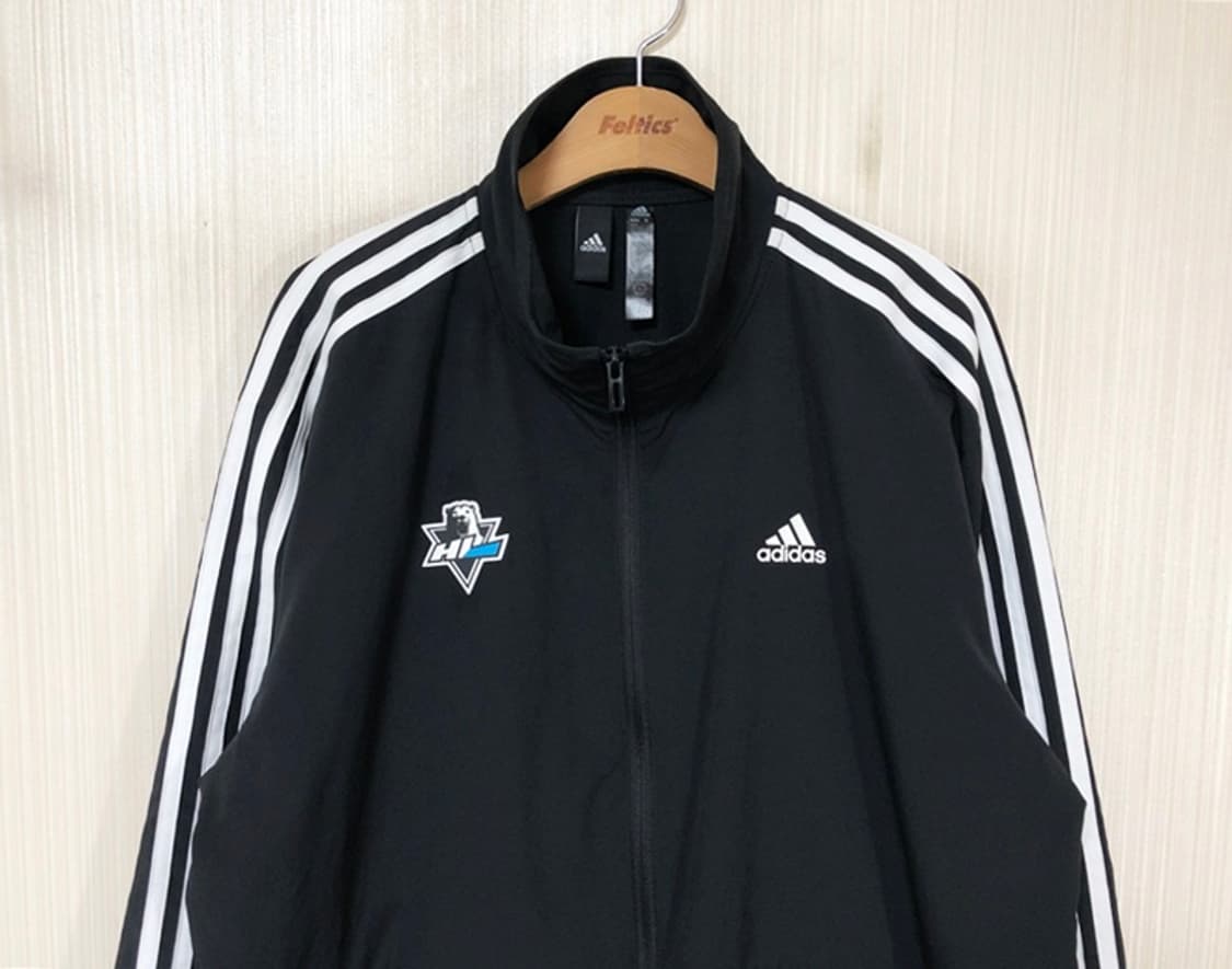아디다스 안양한라 아이스하키단 선수실착 삼선 블록코어자켓 2XL(110) 상품이미지2