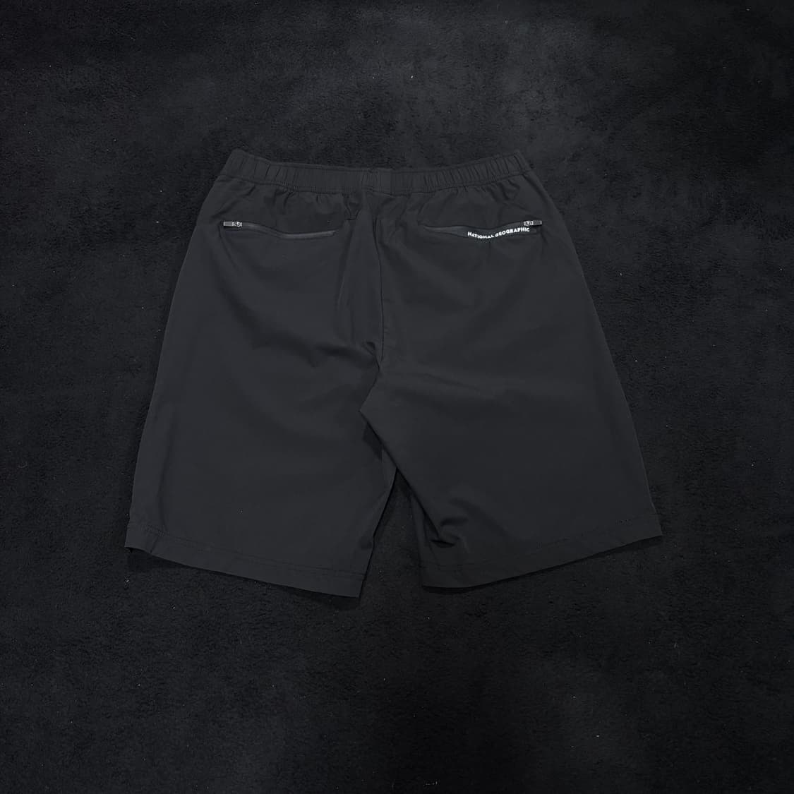 L-XL 내셔널지오그래픽 블랙 나일론 반바지 상품이미지2