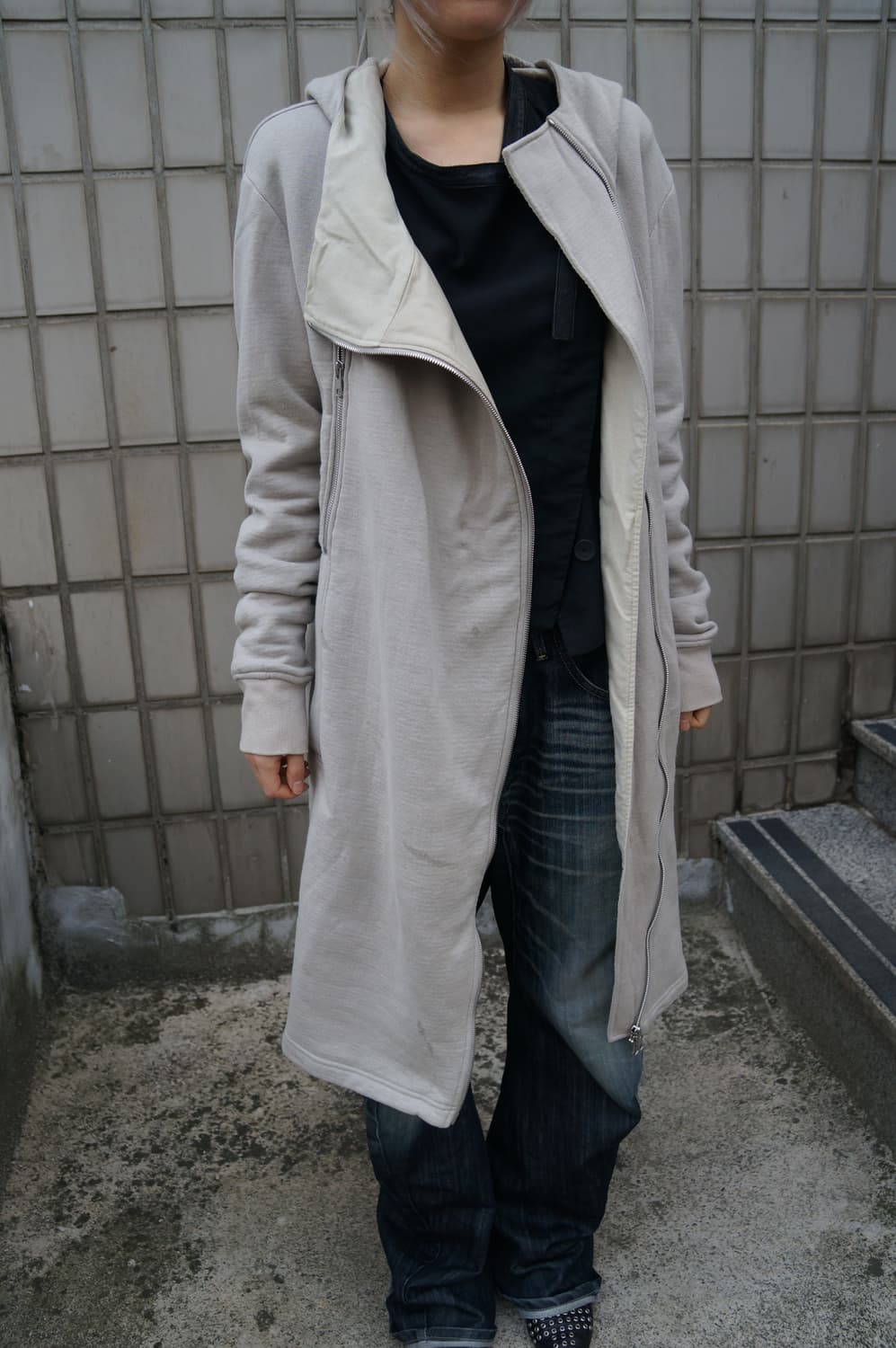 헬무트 랭 비대칭 후디 집업 자켓 상품이미지7