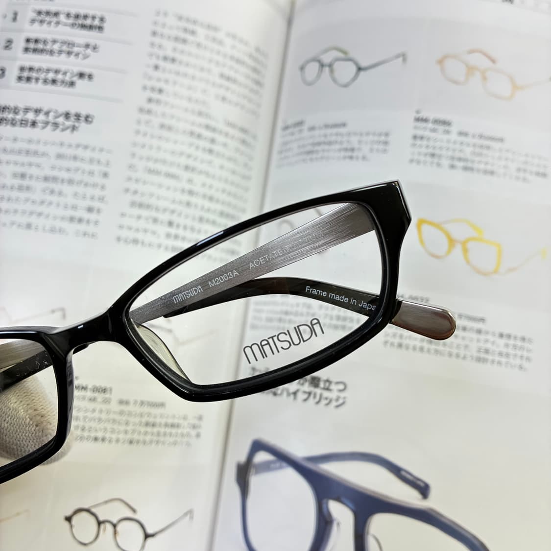MATSUDA 마츠다 아세테이트 티타늄 콤비 블랙 실버 일본 안경 상품이미지2