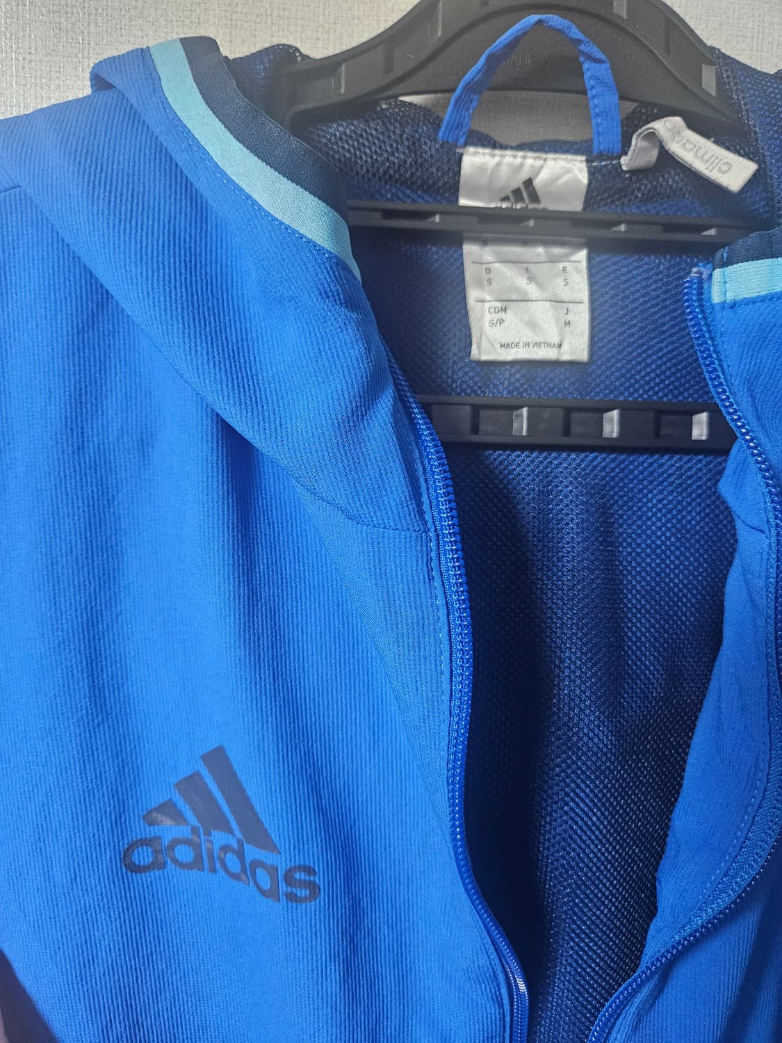 아디다스 클라이마쿨 바람막이 블루 S or M 상품이미지3