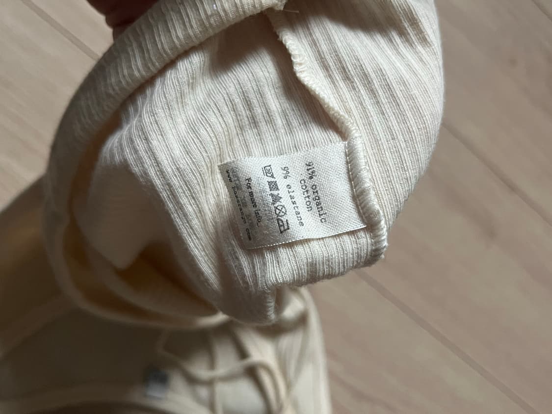 베이스레인지 베이지 레이스업 슬리브리스 상품이미지4