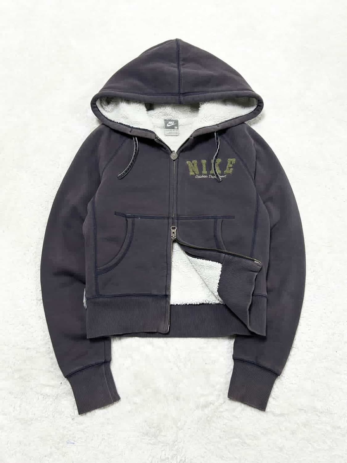 나이키 부클로고 투웨이 양털 후드집업 상품이미지5