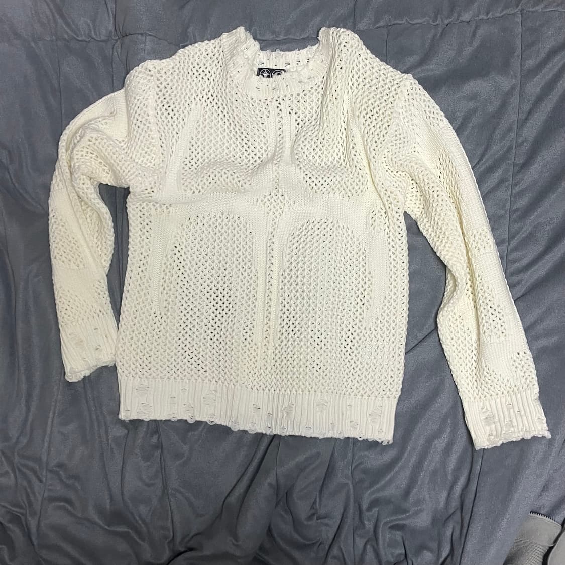 떠그 클럽 트라이벌 네트 니트 화이트 (2) 상품이미지1