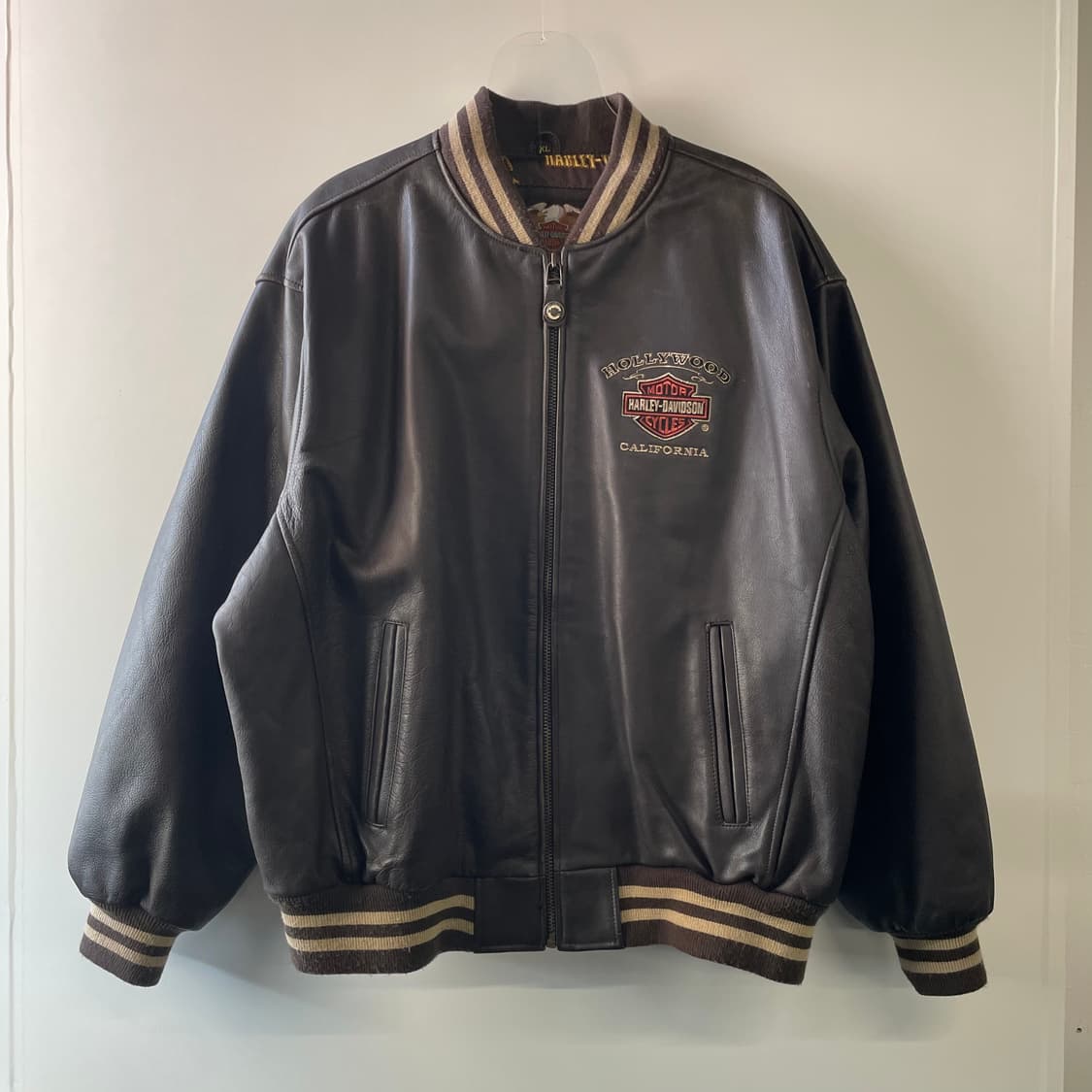 할리데이비슨 가죽 봄버자켓 상품이미지1