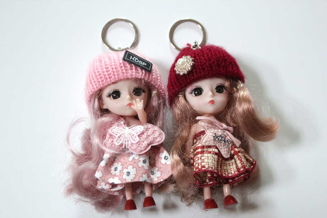 인형 키링 인형키링 베이비돌 미니돌 고전인형 빈티지인형 육일돌 육일인형 상품이미지1
