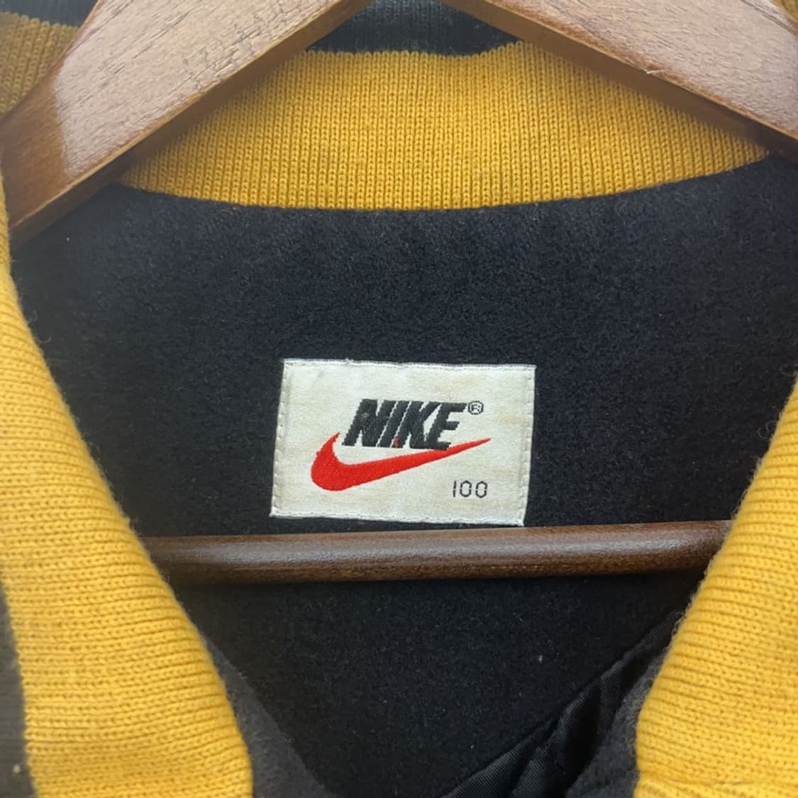 나이키 올드스쿨 레트로 빈티지 소가죽 바시티자켓 100 C07690 상품이미지4