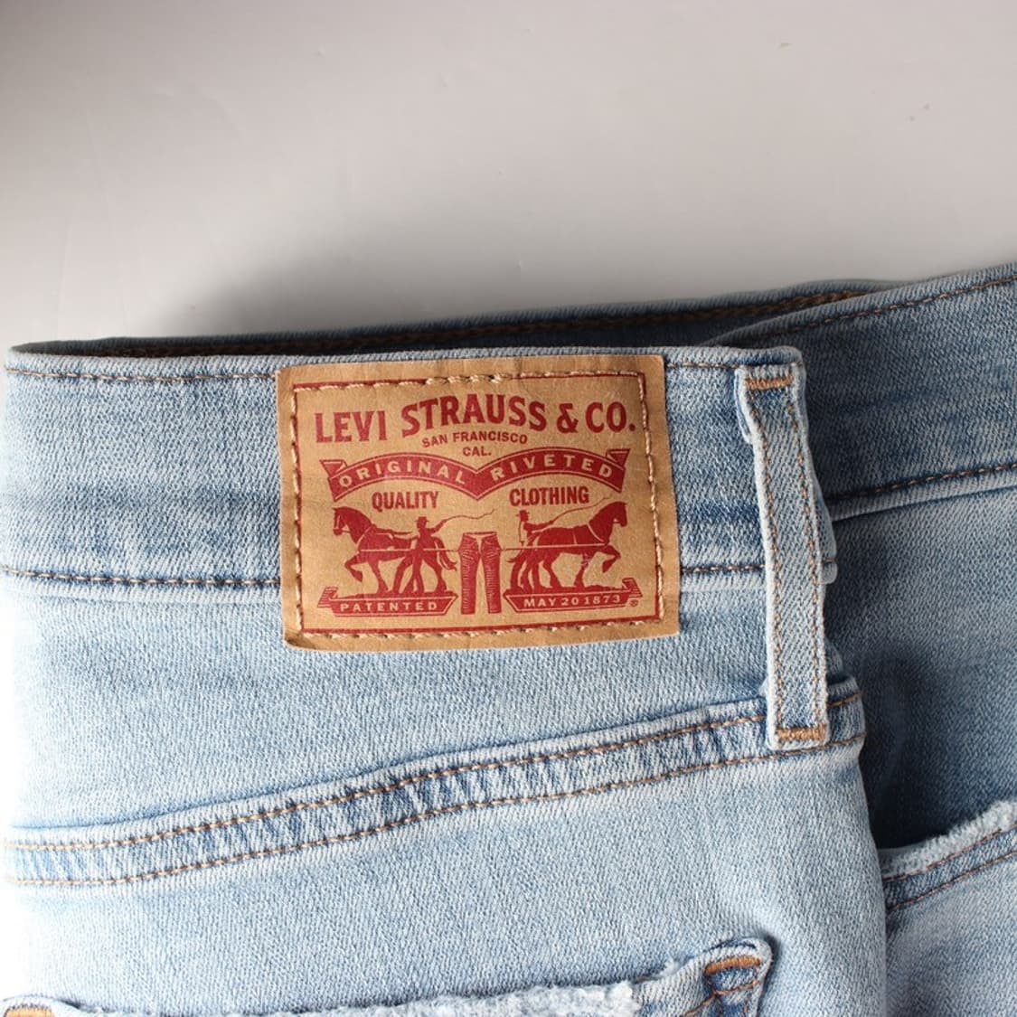 리바이스 라이트 블루 스트레이트 진 상품이미지6