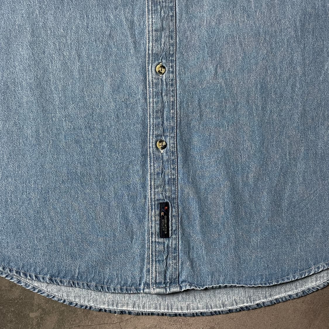 JOES 빈티지 다운버튼 코튼 데님 반팔 셔츠 A00768 상품이미지5