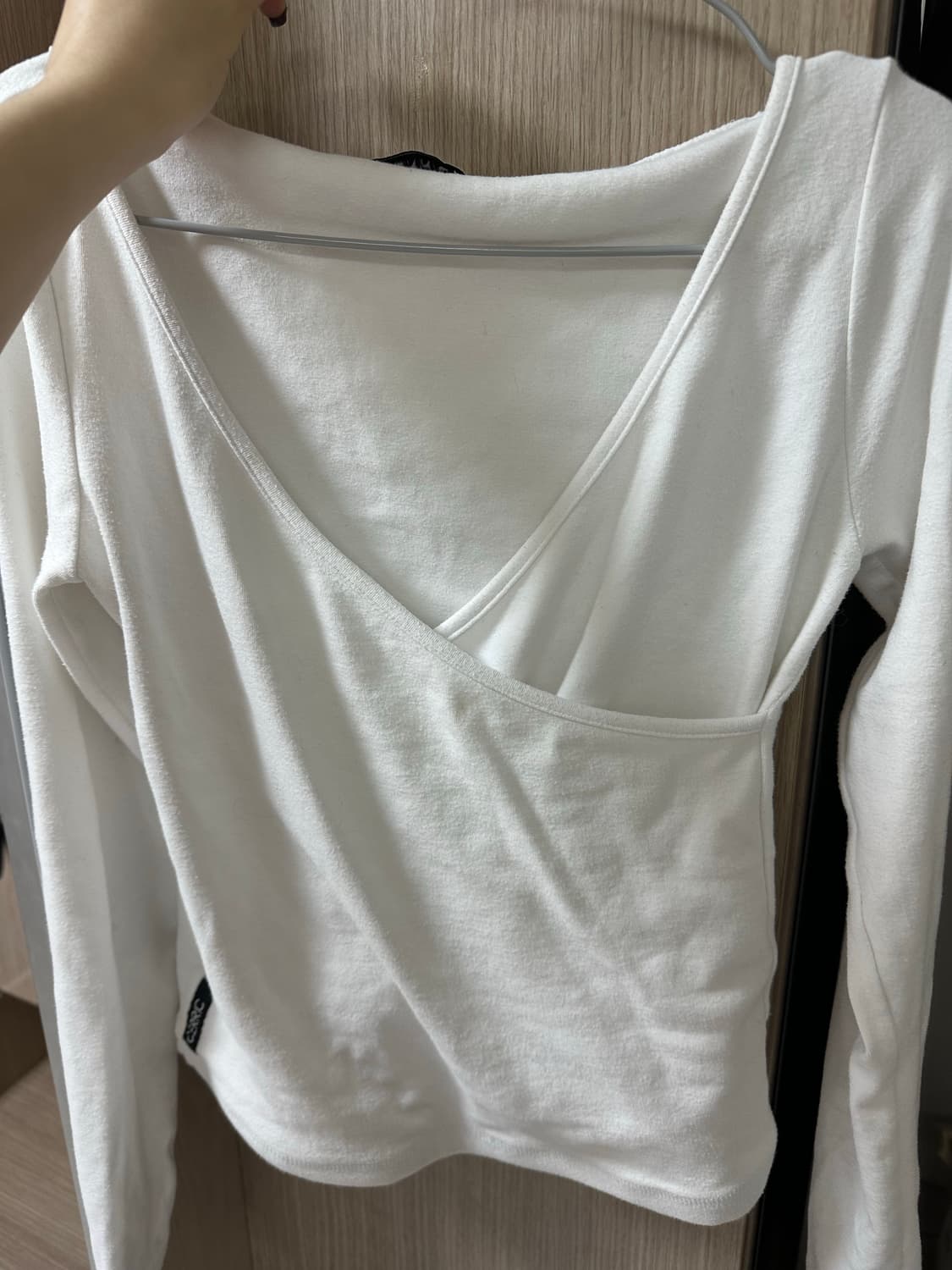 SLIT WRAP HOOD TOP / IVORY 상품이미지3
