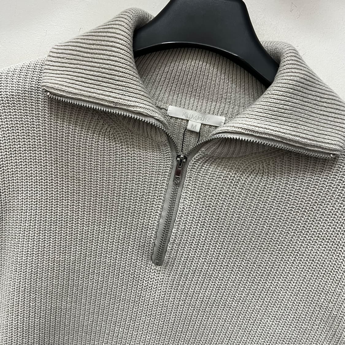 키뮤어 워셔블 하프집업 니트 M 상품이미지3